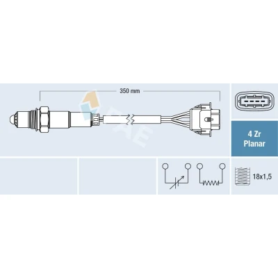 Immagine di FAE 77208 Sonda lambda OPEL: Corsa D Hatchback, Meriva A, C CHEVROLET: Captiva
