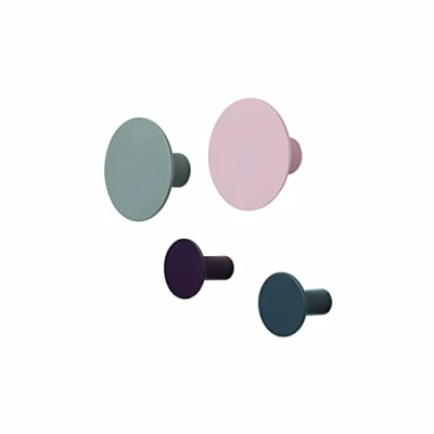 Immagine di Blomus 65801 Set di ganci da parete, 4,5 cm, multicolore