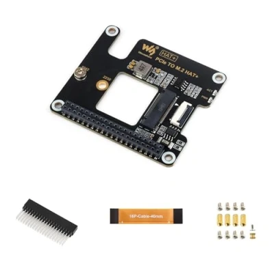 Immagine di Waveshare PCIe To M.2 Adapter For Raspberry Pi 5, Supports NVMe Protocol Solid State Drive, High Speed Reading/Writing