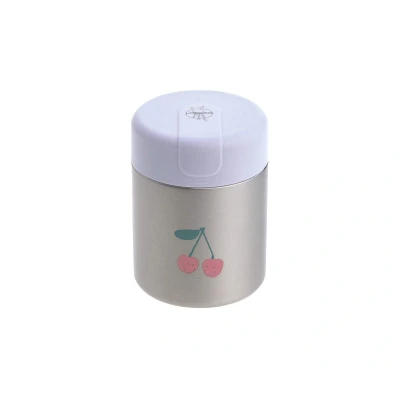 Immagine di LÄSSIG Scaldavivande per bambini in acciaio inox a prova di perdite 315 ml/Food Jar Happy Fruits Cherry