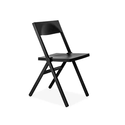 Immagine di Alessi Piana Aspn9017 Sedia Pieghevole Di Design, In Polipropilene Rinforzato Con Fibra Vetro, Nero, 52 x 46 90 cm