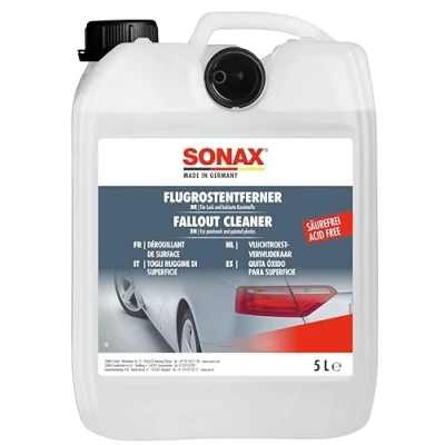 Immagine di SONAX Togli di ruggine superficie (5 Litri) agisce sulle superfici verniciate, eliminando macchie e polvere industriale Art. N. 05135050