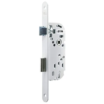 Immagine di Yale Serratura da incasso a chiave, asse 40 mm, baule 135 Y15R A40/B/SC, cassetta di sicurezza reversibile, testa tonda, porta interna comunicazione, camera letto, ufficio, bianco e