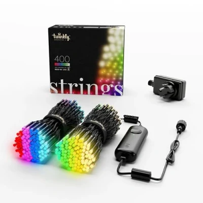 Immagine di Twinkly TWS400SPP BEU Illuminazione albero di natale senza fili Interno/esterno ERP: G (A G) rete elettrica Numero lampadine 400 LED (monocolore) RGBW