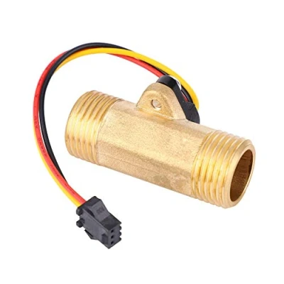 Immagine di G1 / 2 &quot;Interruttore sensore effetto Hall flusso acqua 52mm Contatore misuratore di portata filetto maschio lungo 1 30L min