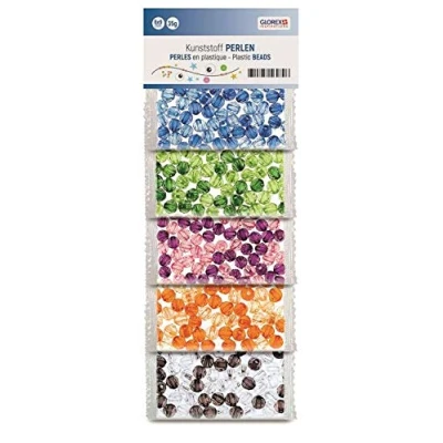 Immagine di GLOREX Perline, Multicolore Trasparente, 6mm