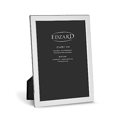 Immagine di Edzard Cornice per Foto Salerno DIN A4 (21 x 29,7 cm), placcata in Argento pregiato, antiossidante