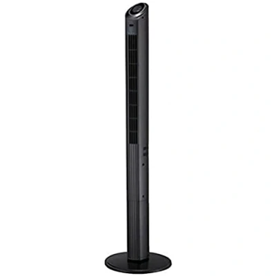 Immagine di Westinghouse Lighting 7272340 Highland I, ventilatore a colonna oscillante con telecomando e temporizzatore, finitura nera