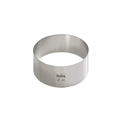 Immagine di Decora 0063707 Cerchio Inox 7 x h4,5 cm in Acciaio Inossidabile, Argento, 4