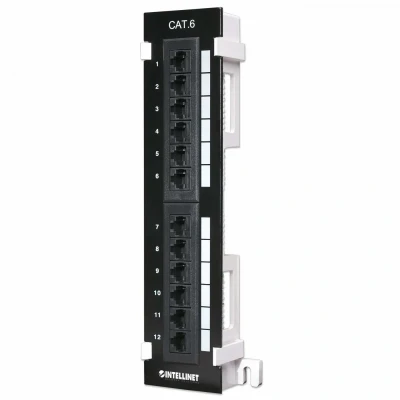 Immagine di Intellinet 560269 12 Porte Patchpanel di rete 254 mm (10) CAT 6 1 U Nero