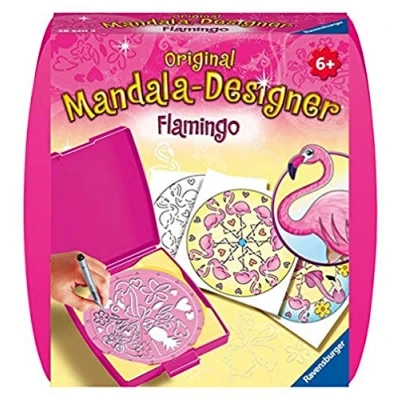 Immagine di Ravensburger Mandala Mini Flamingo Fenicottero Hobby Creativo, Colore Bianco, 28520