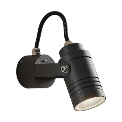 Immagine di lampada da esterni &#039;Galina&#039; dimmerabile (Moderno) colore Grigio, in Alluminio (1 luce, GU10) di Lucande faretto esterni, per giardino, terrazzo, balcone e casa