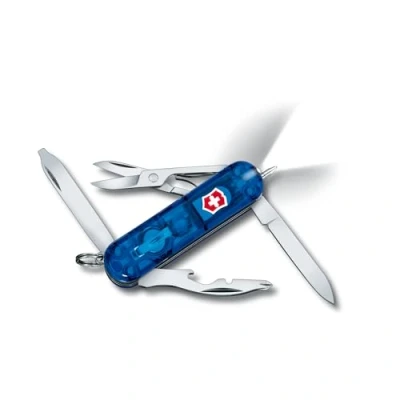 Immagine di Victorinox Midnite Manager 0.6366.T2 Coltellino svizzero con luce LED Numero funzioni 10 Blu (trasparente)