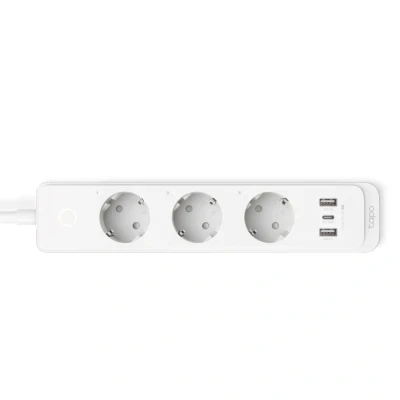 Immagine di Tapo Multipresa collegata WiFi, 3 prese indipendenti e porte USB ricarica rapida (1 tipo C+2 A), 10A F, compatibile con HomeKit, Alexa Google Home, Controllo acquario, P300(FR)