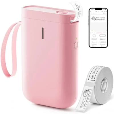 Immagine di NIIMBOT D11 2020 Portable Wireless Connection Label Printer Tape Included Multiple Templates Available for Smartphone Tablet Easy to Use Office Home Organization