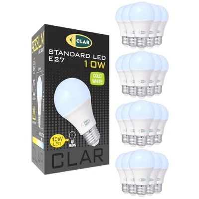 Immagine di CLAR Lampadine LED E27 Luce Fredda, Lampadina E27, Lampade LED, 10W (Pack 20)