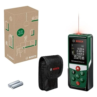 Immagine di Bosch Metro Laser Distanziometro UniversalDistance 50C (misura distanze fino a 50 m con precisione, connettività Bluetooth, funzioni di misurazione, in scatola cartone E Commerce)