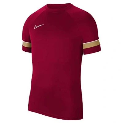 Immagine di Nike M Nk DF Acd21 Top SS Maglia a Maniche Corte, Rosso/Bianco/Oro Jersey/Bianco, XS Uomo