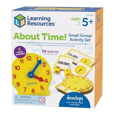 Immagine di Learning Resources Attività per piccoli gruppi About Time, set da 6
