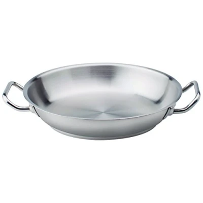 Immagine di Pentole Agnelli Linea Acciaio Tegame con 2 Maniglie, Argento, 24 cm