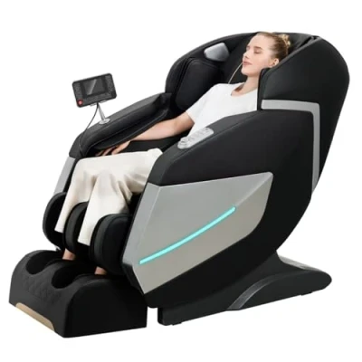 Immagine di Relaxora Nuova Poltrona Massaggiante 2024 Mano Robotica a 3D Su SL Track，Shiatus Full Body，Air Bag e Terapia di Calore, Reclinabile con Posizione Zero Gravity ，Bluetooth Casse Audio