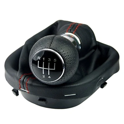 Immagine di L &amp; P Car Design L&amp;P A263 8 Pomello e Cuff Telaio con 5 Marce Come Plug Play Parte di Ricambio per 1t0711113 2K0711113