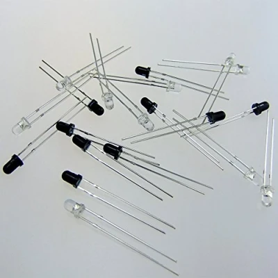 Immagine di 10PCS lancio e ricevitore 3 mm 940 nm IR infrarossi diodo LED lampade
