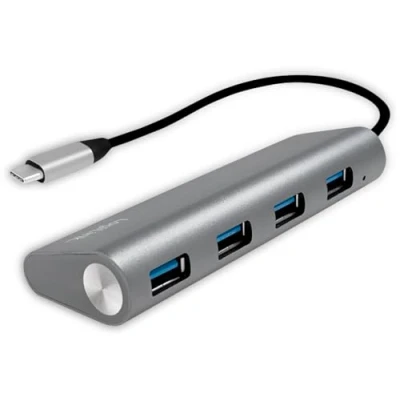 Immagine di LogiLink UA0309 4 Porte USB C® (USB 3.1) Multiport Hub Grigio