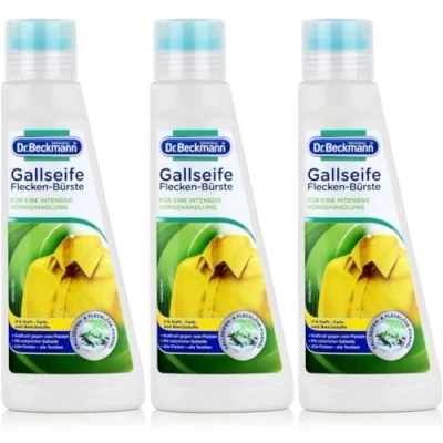 Immagine di Dr. Beckmann spazzola per macchie, con vero sapone naturale e speciale morbida, confezione da 3 (3 x 250 ml)