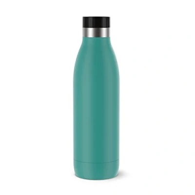 Immagine di Emsa, Borraccia BluDrop, Capacità 0.7L, Termica In Acciaio Inox 18/10, 100 % Ermetica e Senza BPA con Chiusura Quick Press, Rivestimento Soft Touch, Colore Verde