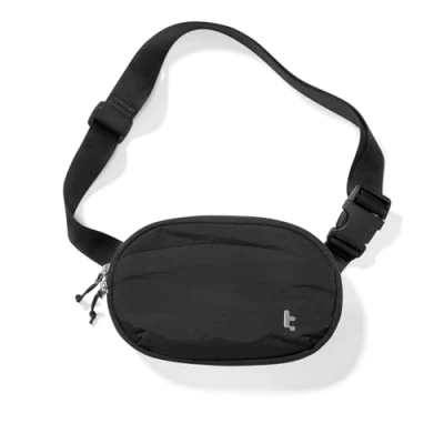 Immagine di tomtoc Borsa a Tracolla da Donna con Protezione RFID, 1,5 L Marsupio Donna, Piccola Leggera e Impermeabile, Petto Portatile Viaggio, Nero, Perfetto Regali Natale