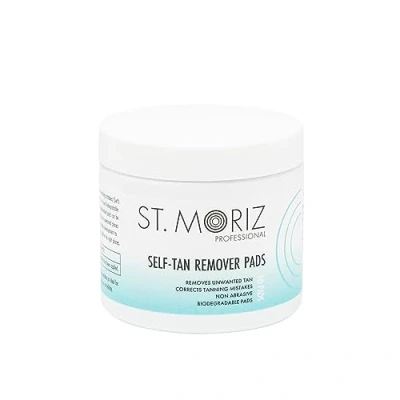 Immagine di St Moriz Dischetti professionali per la rimozione dell&#039;abbronzatura, rimuove istantaneamente l&#039;abbronzatura falsa indesiderata, corregge gli errori di abbronzatura, rapida