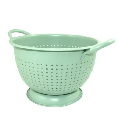 Immagine di Fackelmann Colapasta extra profondo per scolare, lavare pasta, riso, verdure, materiale in acciaio inossidabile, con piede d&#039;appoggio, dimensione Ø22 x 14 cm