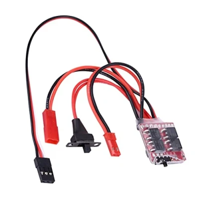 Immagine di Dilwe ESC Auto Modello RC, Brushed 20A Regolatore di velocità elettronico con Freno per / Barca RC