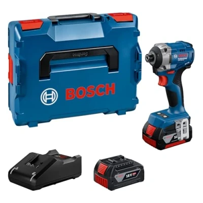 Immagine di Bosch Professional GDR 18V 215 06019N2002 Avvitatore ad impulsi a batteria Nm 18 V Quantità di batterie ricaricabili incluse 2 4.0 Ah