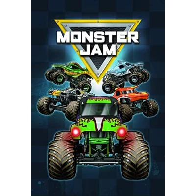 Immagine di Monster Jam Coperta in pile Grave Digger, Max D, Megalodon, Dragon &amp; El Toro Loco design super morbida 100 x 150 cm
