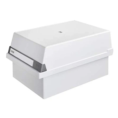 Immagine di HAN 955 11 Scatola schedario Grigio luminescente Numero max. di schede: 1.300 Schede DIN A5 orizzontale