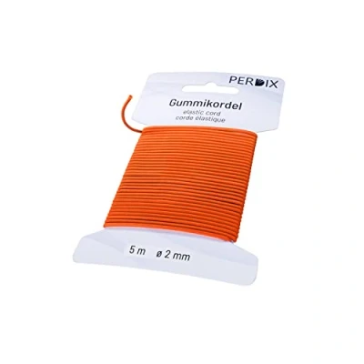 Immagine di perdix corda elastica 2 mm, 5 m arancione, elastico per Braccialetti, Cucito, tenda, zaino, giardino, gioielli, cordone, cappelli