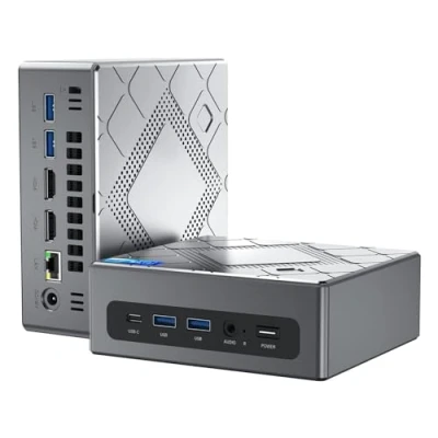 Immagine di NiPoGi Mini PC Ιntel Core i5 12450H(fino a 4,40 GHz), 16GB DDR4 512GB M.2 NVMe SSD computer desktop, Grafica UHD 1.20 GHz, WiFi 6, BT 5.2, 2X HDMI+VGA Triplo display per aziende/uffici/HTPC