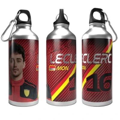 Immagine di Partisan Leclerc Borraccia con 2 coperchi in alluminio, 750 ml, colore: Argento