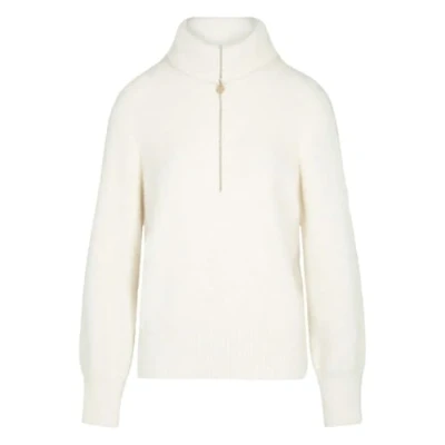 Immagine di Morgan Longsleeved WITH Zipped Maglione, Donna, Taglia: Large, White denim