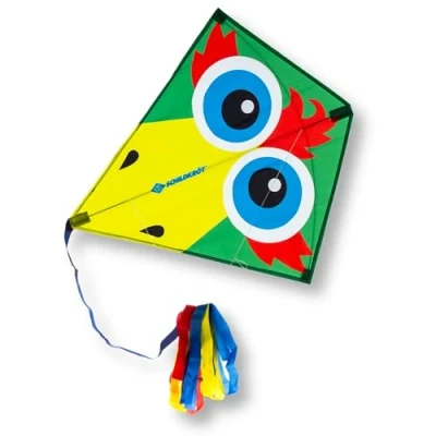Immagine di Schildkröt Classic Kite 70, Forma Classica con Aste, Lunghezza 250 cm, Coda di Aquilone in 3 Parti, Incluso Filo Poliestere 5kp Maniglia