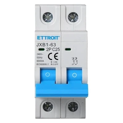 Immagine di IXTRIMA Interruttore Magnetotermico Automatico, 2P 25A 220V 6kA, Bipolare MCB C25