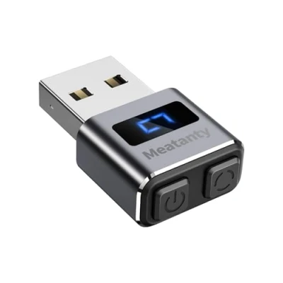 Immagine di meatanty mouse Jiggler in metallo, USB non rilevabile, Wiggler automatico con schermo, dispositivo di movimento del a 3 modalità, Giggler Toggler Juggler Keep