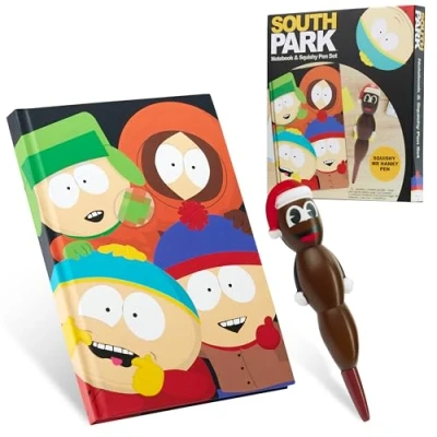 Immagine di South Park and Mr Hankey Taccuino con Penna Set, Novità Set Cancelleria Divertente Regalo Uomo