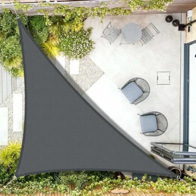 Immagine di AXT SHADE Tenda a Vela Ombreggiante Impermeabile Triangolo Rettangolo 4x4x5,65m da Sole Parasole e Protezione Raggi UV per Esterno Terrazza Giardino Antracite