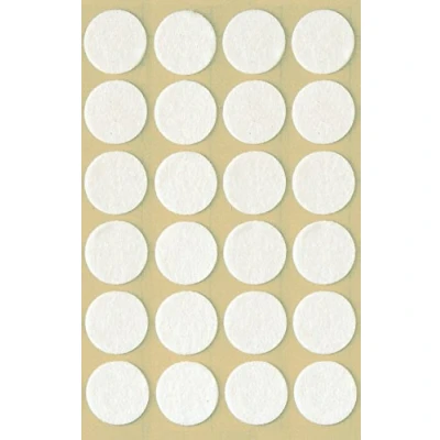 Immagine di AVERY Zweckform 3707 Feltrini autoadesivi (diametro 18 mm, spessore 1 mm), 24 etichette bianche