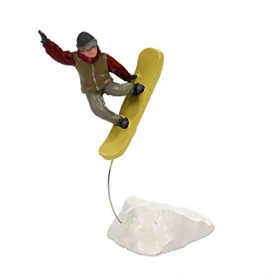 Immagine di LEMAX SNOWBOARDER TRICKSTER COD 22048 village presepe