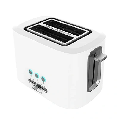 Immagine di Cecotec Tostapane Toast&amp;Taste 9000, 980W, Double in plastica con 2 fessure corte extra larghe.