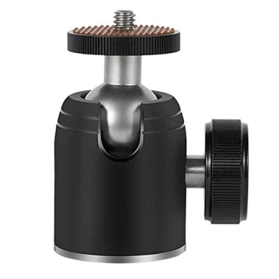 Immagine di Harwerrel Mini Treppiede Testa a Sfera 360 Gradi in Metallo con Adattatore da 3/8&quot; 1/4&quot; Vite per Fotocamera Digitale DSLR Telefono Cellulare Monopiede Gopro Light Stand Fari